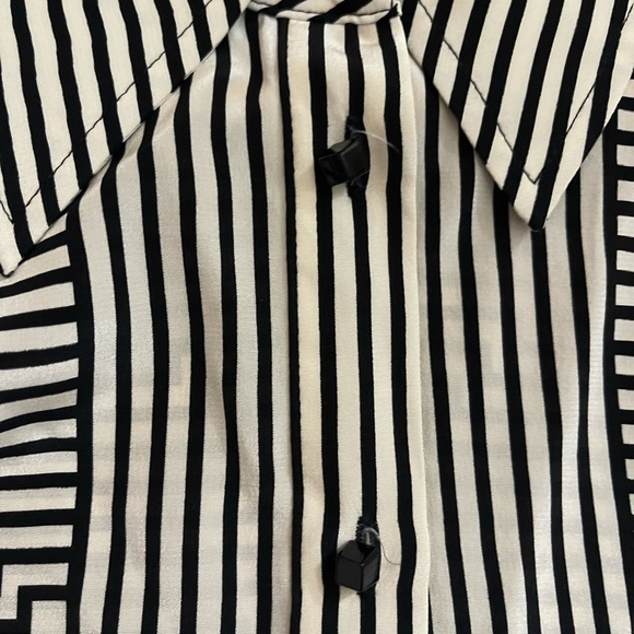 Tracey Reese Geometric Print Button Down Blouse - Picture 2 of 7